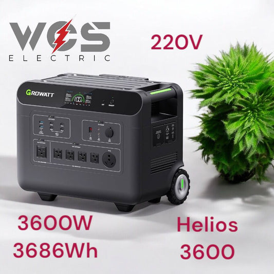 Estacion de Energia GROWATT Helios 3600 (3600W/3600Wh)