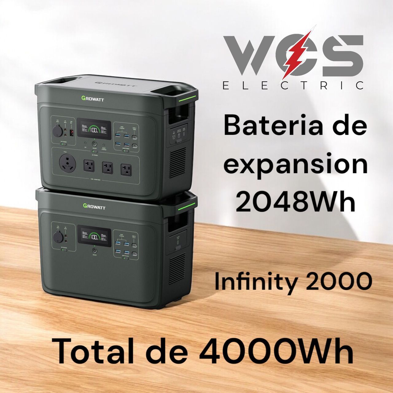 Estacion de energia GROWATT Infinity 2000 (2400W/2048Wh)