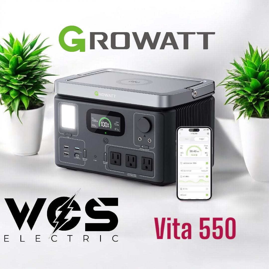 Estacion de Energia Growatt Vita 550 (600W/537Wh)